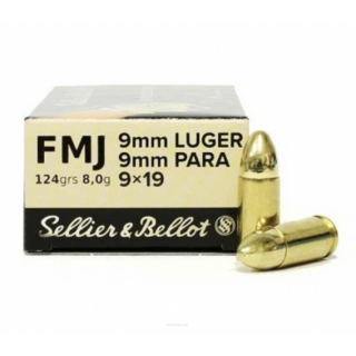 9mm LUGER PARA FMJ  S&B...