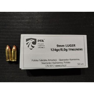 9mm LUGER 8,0g/124gr TFMJ...